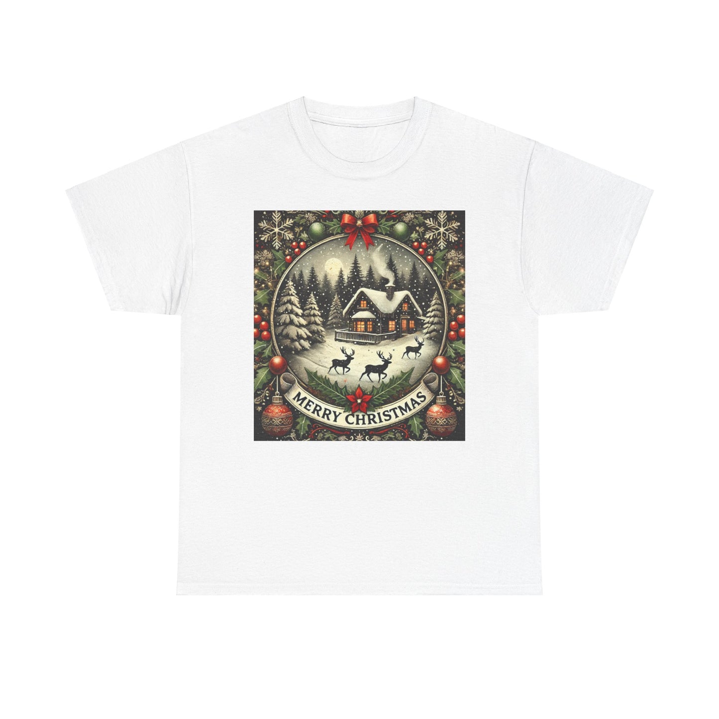 Merry Christmas Unisex Heavy Cotton Tee