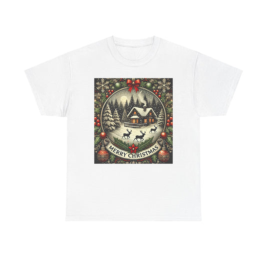 Merry Christmas Unisex Heavy Cotton Tee